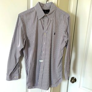 Ralph Lauren, 15.5 32/33, Purple Button Down